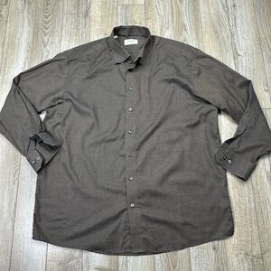 Eton custom made shirt mens brown long sleeve* CUSTOM SIZE
